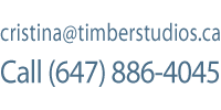 cristina@timberstudios.ca
Call (647) 962-4045